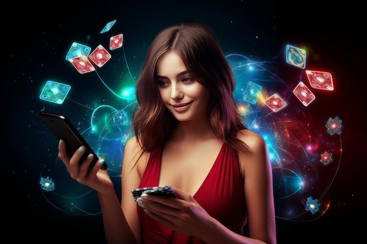 Ilustrasi beragam perangkat seperti smartphone Android, iPhone, dan tablet yang kompatibel dengan platform inova138